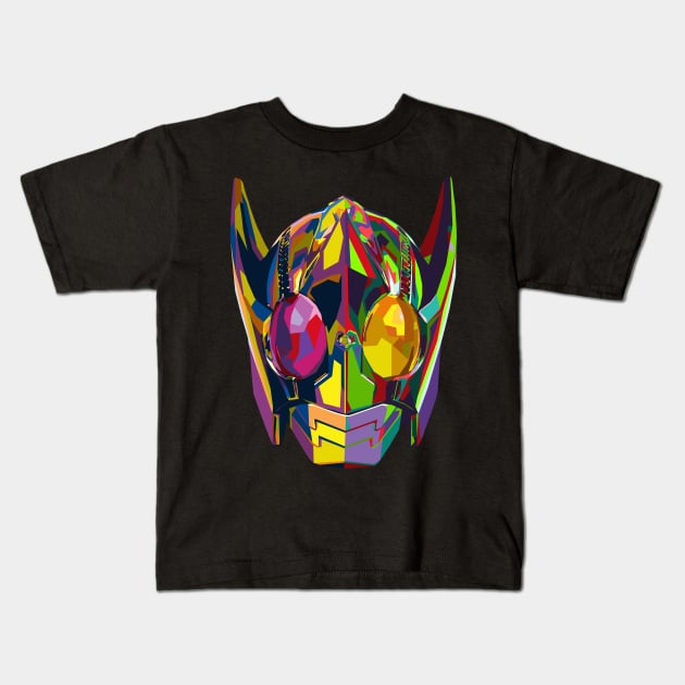 Colorful Punch Kick Kids T-Shirt by Bajingseng